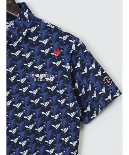 GRAND-BACK(グランバック)/【大きいサイズ】ルコックスポルティフ ゴルフ/le coq sportif GOLF エッフェル塔柄 半袖ポロシャツ/img11