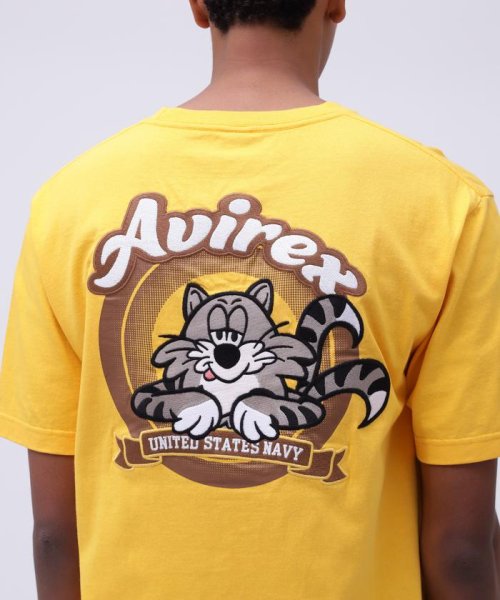 AVIREX(AVIREX)/《WEB&DEPOT限定》TOMCAT EMBROIDERY T－SHIRT / トムキャット エンブロイダリー Tシャツ /img20