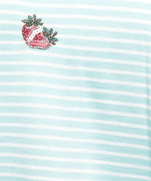 Leilian(レリアン)/フルーツ刺繍ボーダーTシャツ/img30