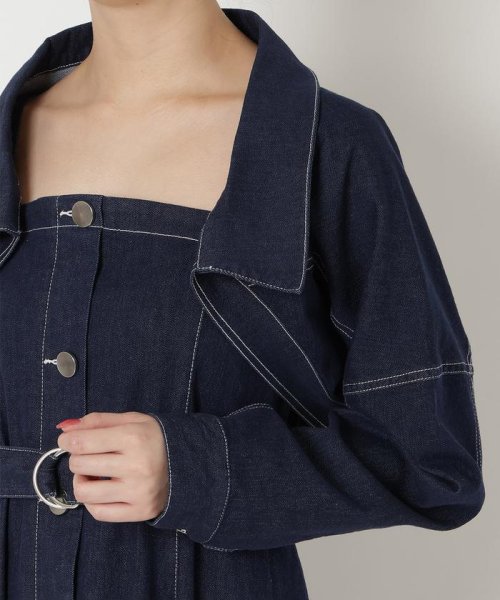 デニムボレロ×キャミワンピースセット 