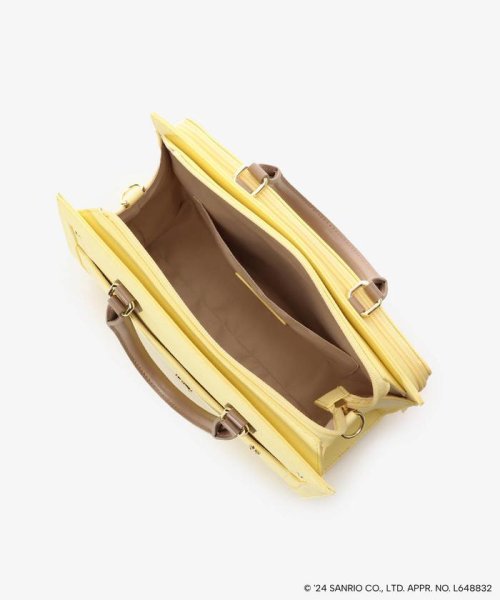 《推し事》「ポムポムプリン」コレクション クリアポケット付き バイカラーハンドルトート ジョエル 23SS　２WAYバッグ AAA1406772132(10725円)