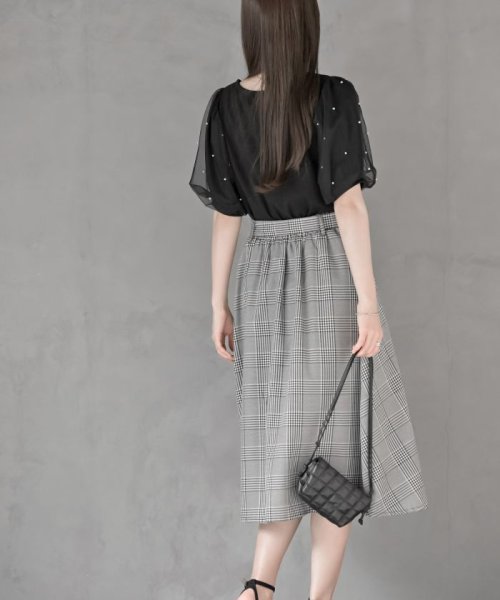 合繊ラッフル×シフォンプリーツ切替スカート 人気・おすすめ｜使いやすい・旅行におすすめ セール中 全国発送 国内発送・品質保証付き商品