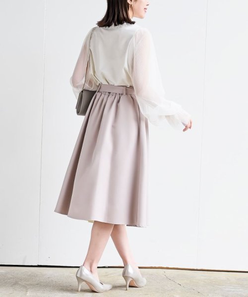 合繊ラッフル×シフォンプリーツ切替スカート 人気・おすすめ｜使いやすい・旅行におすすめ セール中 全国発送 国内発送・品質保証付き商品