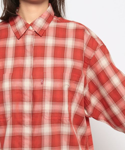 LEVI’S OUTLET(リーバイスアウトレット)/OLLIE UTILITY TUNIC EDEN PLAID FLAME SCARLET PLAID/img03