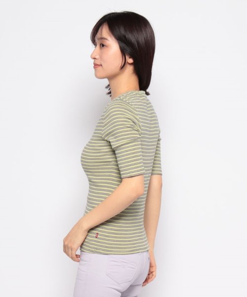 LEVI’S OUTLET(リーバイスアウトレット)/SLIM RIB TEE CROCUS NILE STRIPE/img01