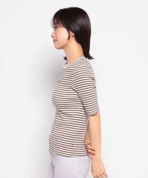 LEVI’S OUTLET(リーバイスアウトレット)/SLIM RIB TEE CROCUS COOL DUSK STRIPE/img01