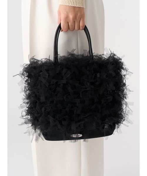 ポーチ付きチュールフリンジバッグ Z1399270039(10725円)