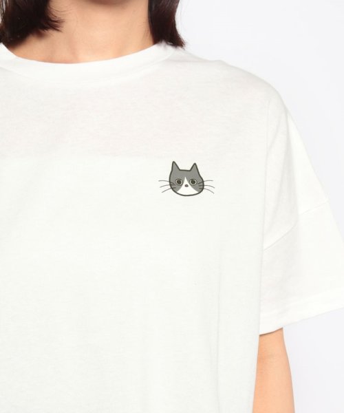 NICE CLAUP OUTLET(ナイスクラップ　アウトレット)/ネコしっぽTシャツ　ゆったり　猫　カットソー/img21