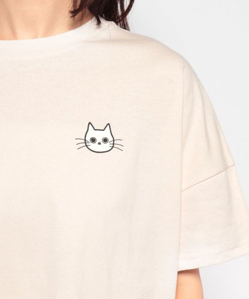 NICE CLAUP OUTLET(ナイスクラップ　アウトレット)/ネコしっぽTシャツ　ゆったり　猫　カットソー/img23