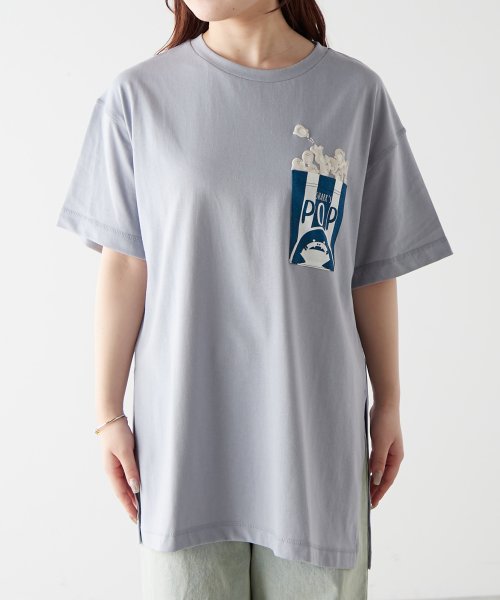 NICE CLAUP OUTLET(ナイスクラップ　アウトレット)/サメポップコーン発泡プリントTシャツ/img11