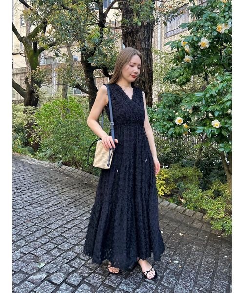 フリンジジャガードカシュクールワンピース【WEB限定カラー/WEB限定00  