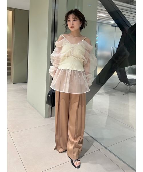 フロントタックフレアパンツ B1671664609(12870円)