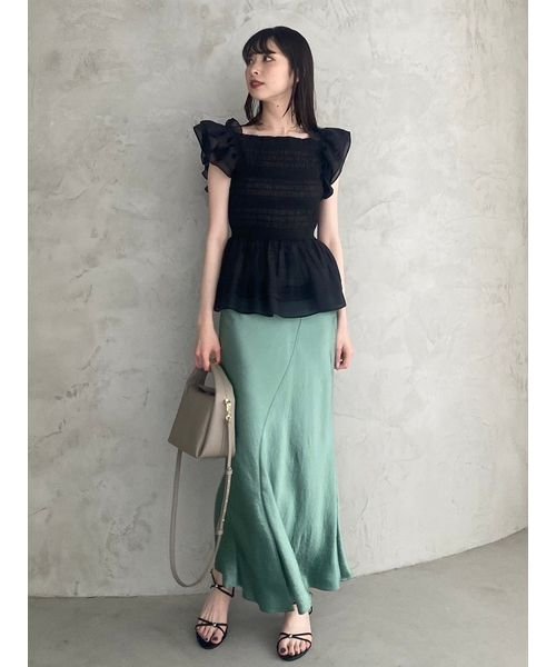 サテンナロースカート サテンナロースカート サテンナロースカート WSO1682131726(12870円)