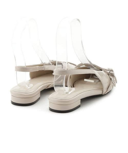 アシメストラップスリングミュール 予めご了承ください