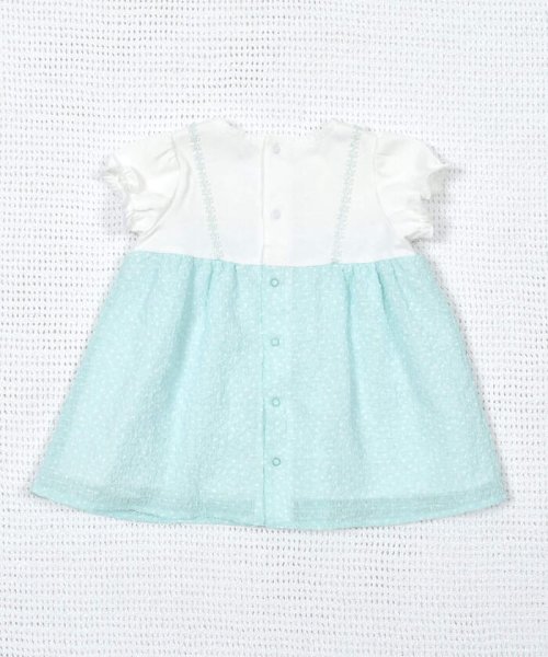 fillot de bebe reduction(フィヨ・デュ・ベベ・ルダクティオン)/シャーリングドットプリントシェルワンピース(70~90cm)/img17