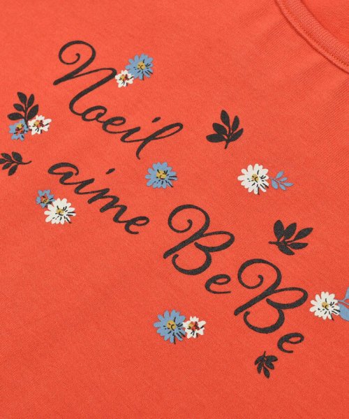 Noeil aime BeBe(ノイユ　エーム　べべ)/花柄袖切り替えTシャツ(80~130cm)/img13