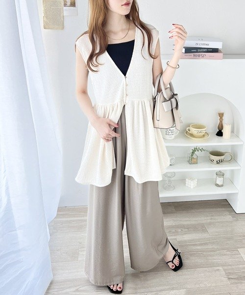 愛され大人フェミニン。前後2wayペプラムジレ 人気・おすすめ｜多用途・生活用品におすすめ 口コミ人気 即納 比較検討中の方に