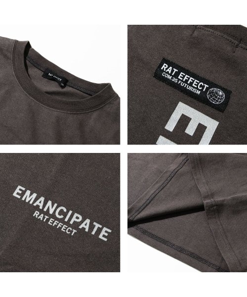 RAT EFFECT(ラット エフェクト)/EMANCIPATE スーパーBIG Tシャツ/img10