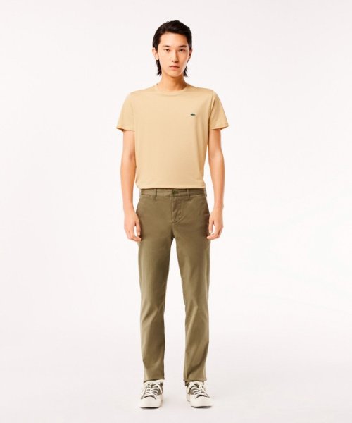 LACOSTE Mens(ラコステ　メンズ)/オーガニックコットン ロゴピスネーム スリムフィットストレッチチノパンツ/img01