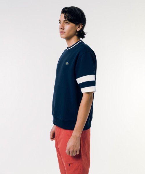 LACOSTE Mens(ラコステ　メンズ)/スリーブラインダブルフェイス鹿の子地半袖Tシャツ/img04