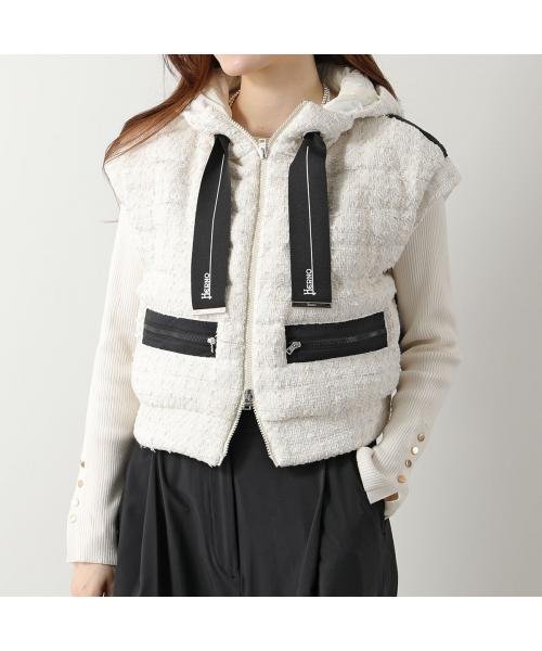 HERNO ダウンベスト PI001876D 13174 ツイード HERNO ダウンベスト PI001876D