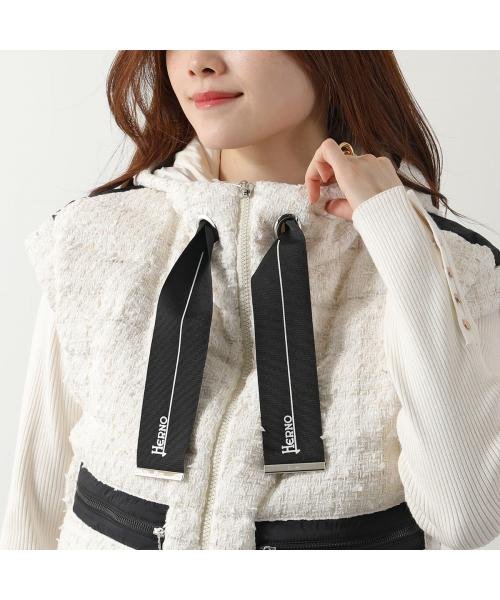 HERNO ダウンベスト PI001876D 13174 ツイード HERNO ダウンベスト PI001876D