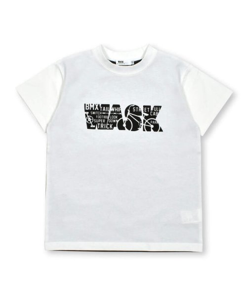 WASK(ワスク)/【接触冷感】BMXフロッキープリントバイカラー天竺Tシャツ(100~160cm)/img15