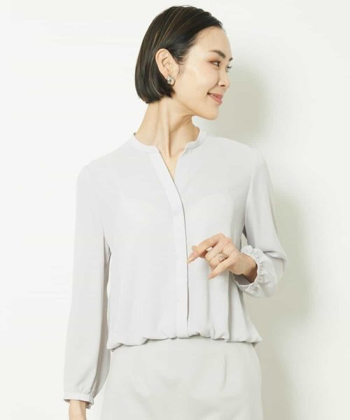 MICHEL KLEIN(ミッシェルクラン)/［WEB限定］スキッパーデザインブラウス/img08