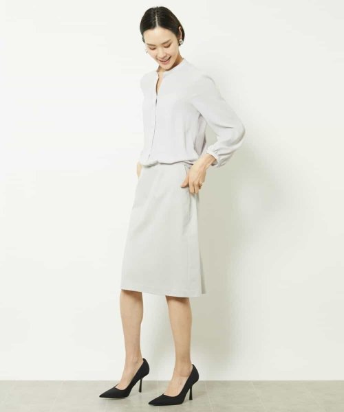 MICHEL KLEIN(ミッシェルクラン)/［WEB限定］スキッパーデザインブラウス/img10