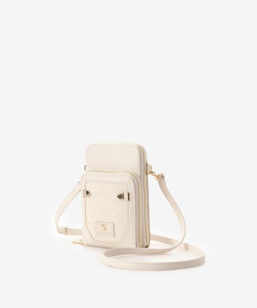 パナマ風ベルト金具スマホショルダー  D1201636038(9295円)