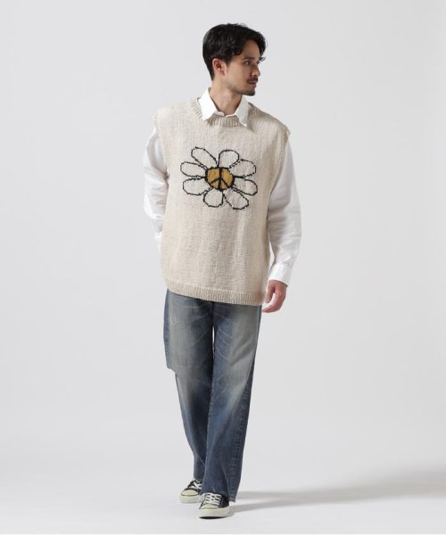 BEAVER(ビーバー)/MacMahon Knitting Mills  別注Peace&Flower Vest/img01