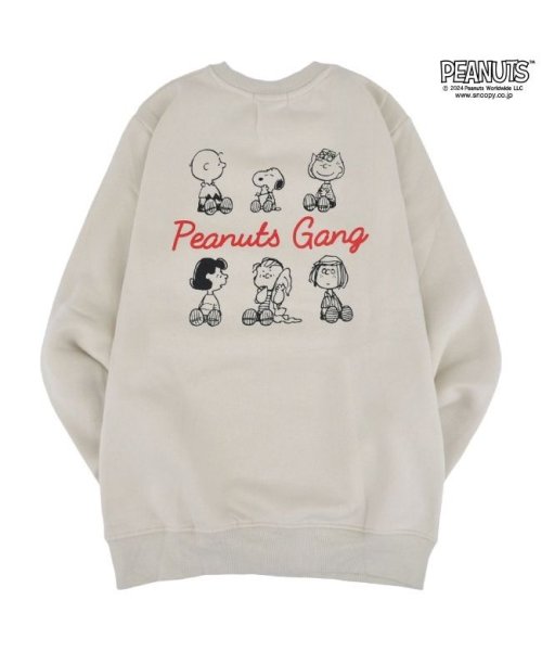  PEANUTS( ピーナッツ)/スヌーピー プリント トレーナー スウェット 長袖 裏起毛 春秋冬 SNOOPY LL ソフトグリーン/img05