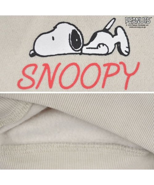  PEANUTS( ピーナッツ)/スヌーピー プリント トレーナー スウェット 長袖 裏起毛 春秋冬 SNOOPY LL ソフトグリーン/img07