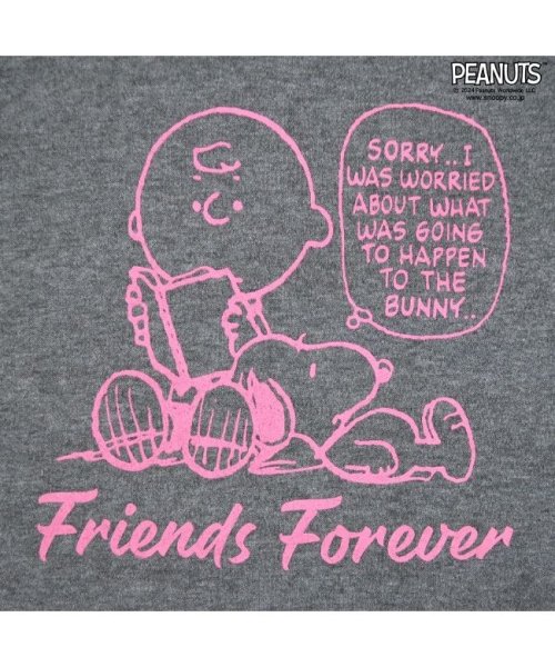  PEANUTS( ピーナッツ)/スヌーピー 裏起毛 スウェット セット セットアップ プリント 春秋冬 SNOOPY L ピンクベージュ/img02