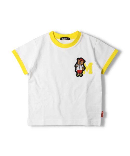 moujonjon(ムージョンジョン)/【子供服】 moujonjon (ムージョンジョン) くまワッペン半袖Tシャツ 80cm～140cm M32810/img01