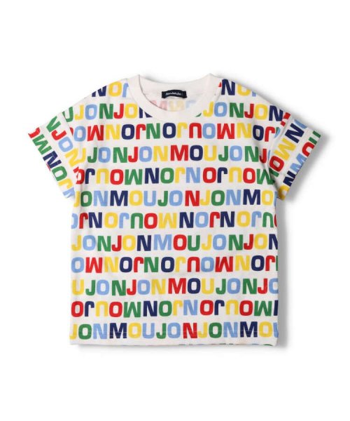 moujonjon(ムージョンジョン)/【子供服】 moujonjon (ムージョンジョン) 日本製ロゴプリント総柄半袖Tシャツ 80cm～140cm M32811/img01