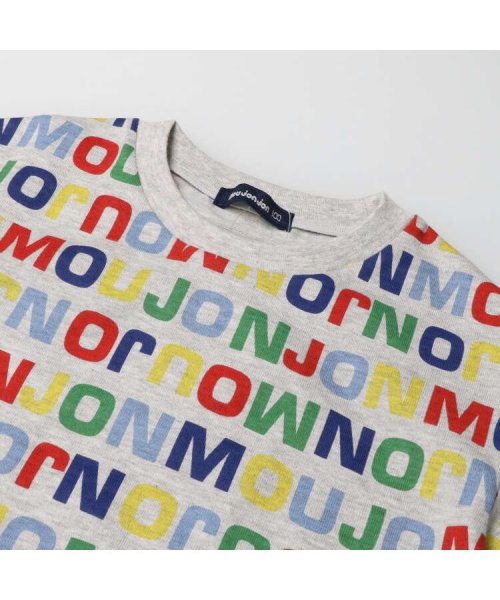 moujonjon(ムージョンジョン)/【子供服】 moujonjon (ムージョンジョン) 日本製ロゴプリント総柄半袖Tシャツ 80cm～140cm M32811/img03
