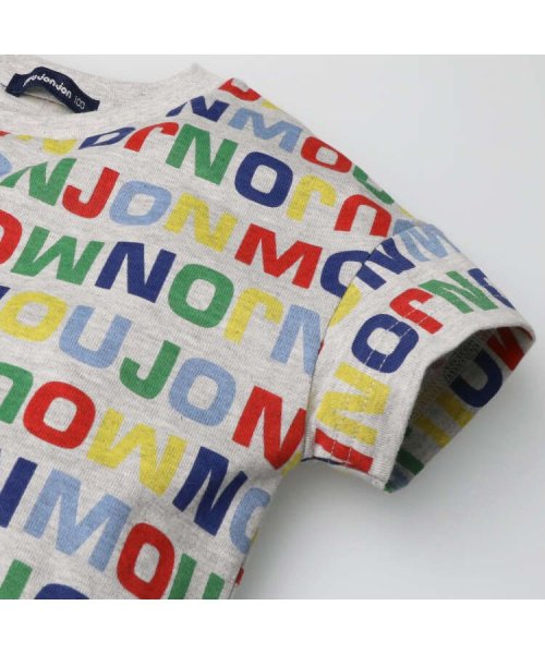 moujonjon(ムージョンジョン)/【子供服】 moujonjon (ムージョンジョン) 日本製ロゴプリント総柄半袖Tシャツ 80cm～140cm M32811/img04