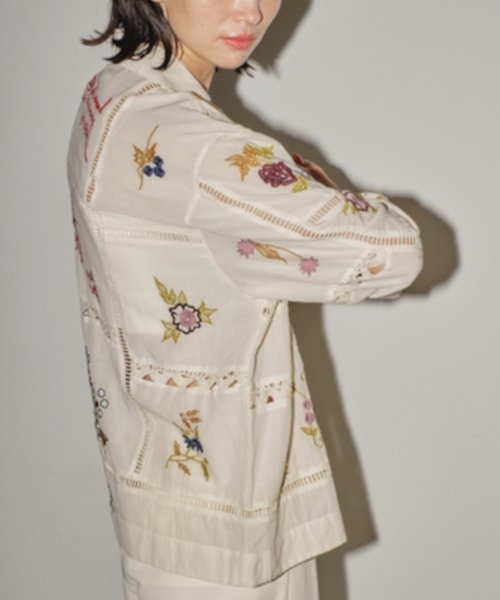 CANAL JEAN(キャナルジーン)/TODAYFUL(トゥデイフル) "Embroidery Patchwork Shirts"エンブロイダリーパッチワークシャツ/12410403/img01