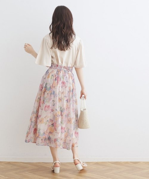 Couture Brooch(クチュールブローチ)/【甘すぎない大人の花柄】Summerオーガンフルールスカート/img14