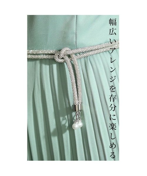 Sawa a la mode(サワアラモード)/煌びやかにドレスアップするビジュー紐ベルト　レディース 大人 上品/img04