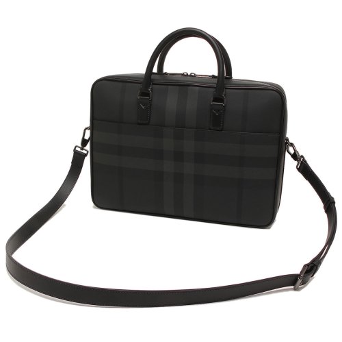 バーバリー ビジネスバッグ エインズワース ブリーフケース グレー メンズ BURBERRY 8065338 A1208 BURBERRY 5cm バーバリー ビジネスバッグ エインズワース ブリーフケース グレー メンズ