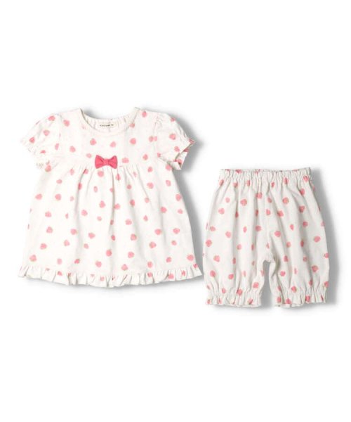 Kids Foret(キッズフォーレ)/【子供服】 Kids Foret (キッズフォーレ) イチゴ柄半袖パジャマ・ルームウェア 90cm～140cm B33703/img02