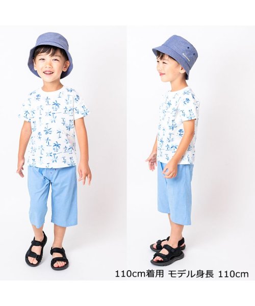 moujonjon(ムージョンジョン)/【子供服】 moujonjon (ムージョンジョン) 日本製 ヤシの木柄半袖Tシャツ 80cm～140cm M32815/img07