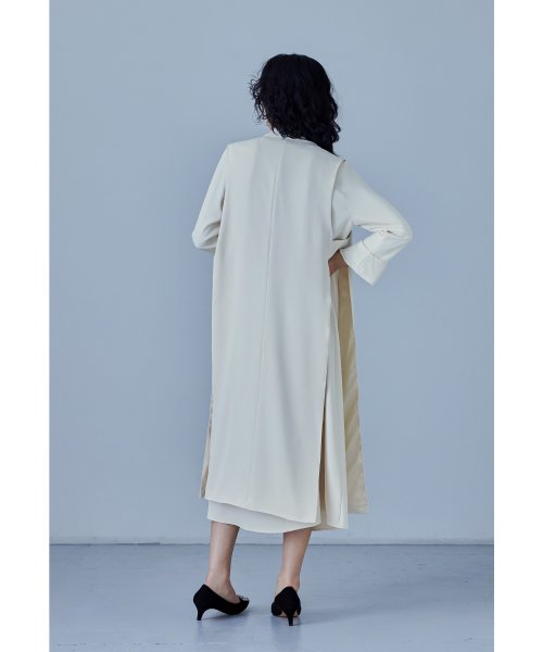 niana ニアナ フレアスリーブAラインワンピース&サイドオープンロングジレ セレモニースーツ レディース 2点 セットアップ レース パイピング 七分袖 シ ルイルエブティック/ノーカラーウエストタックペプラムパンツスーツ3点セット「SU1082」 E1945296868(14850円)