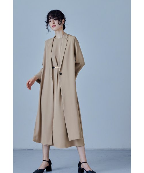 niana ニアナ フレアスリーブAラインワンピース&サイドオープンロングジレ セレモニースーツ レディース 2点 セットアップ レース パイピング 七分袖 シ ルイルエブティック/ノーカラーウエストタックペプラムパンツスーツ3点セット「SU1082」 E1945296868(14850円)