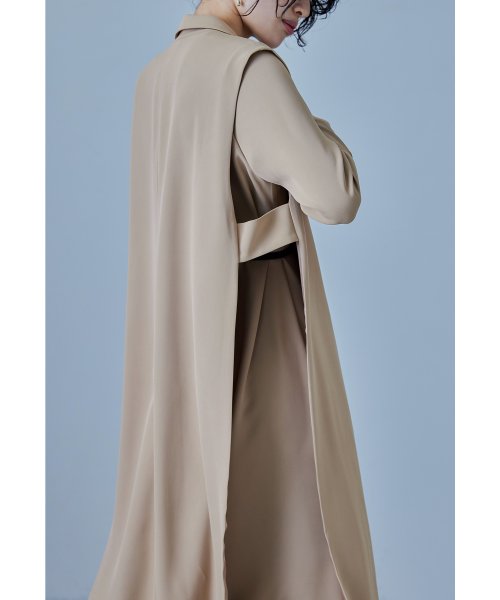 niana ニアナ フレアスリーブAラインワンピース&サイドオープンロングジレ セレモニースーツ レディース 2点 セットアップ レース パイピング 七分袖 シ ルイルエブティック/ノーカラーウエストタックペプラムパンツスーツ3点セット「SU1082」 E1945296868(14850円)