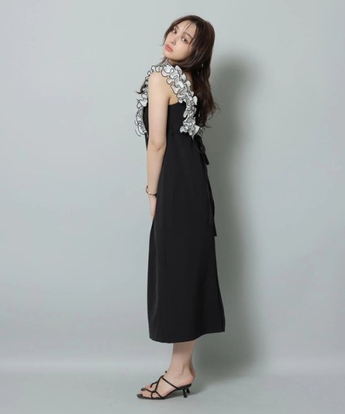 ショルダーフリルIラインワンピース 予めご了承ください W1366268816(10450円)