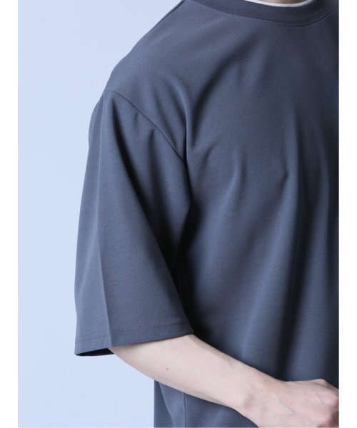 semanticdesign(セマンティックデザイン)/ダブルフェイス梨地 フェイククルーネック半袖Tシャツ メンズ Tシャツ カットソー カジュアル インナー トップス ギフト プレゼント/img17
