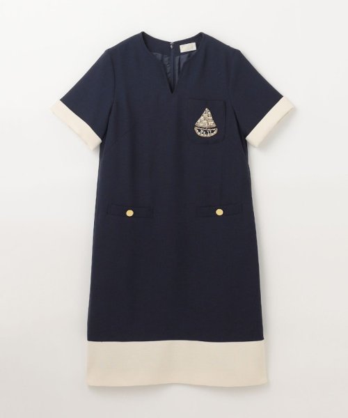 ビジューエンブレムワンピース 